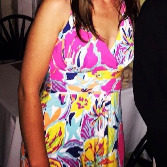 Barely worn Lily Pulitzer v-neck maxi dress, XS - Picture 4 of 10